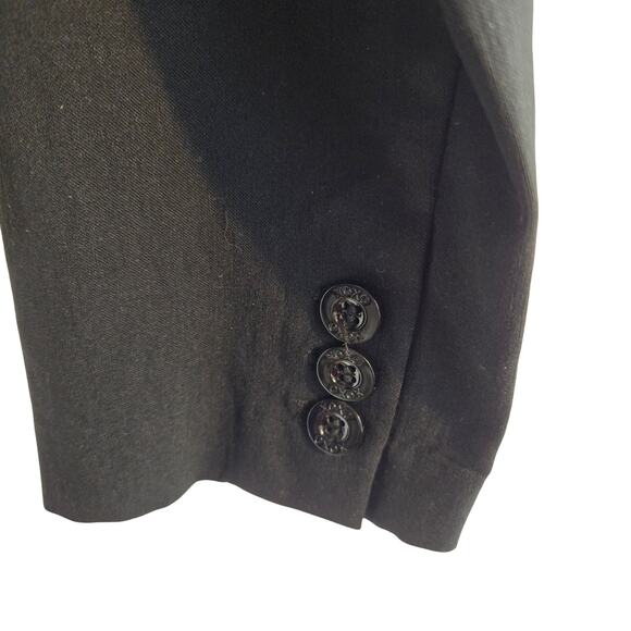 XOXO Women's Blazer Large L Black  Misses Size 12 14 Coat Jacket Button - Picture 4 of 8